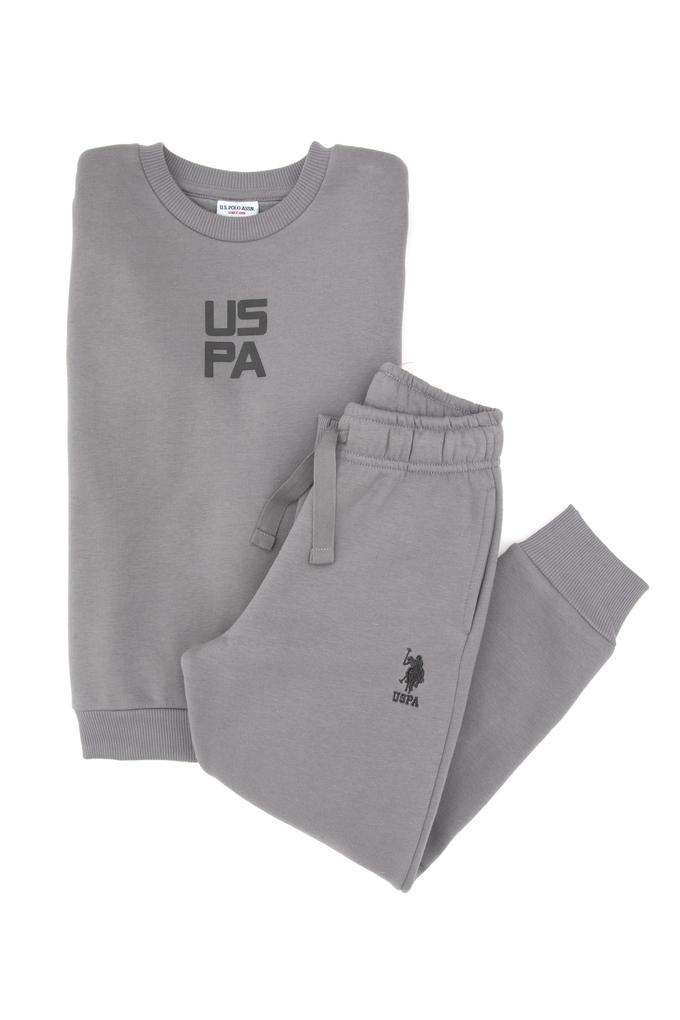 Erkek Çocuk Gri Pijama Takımı