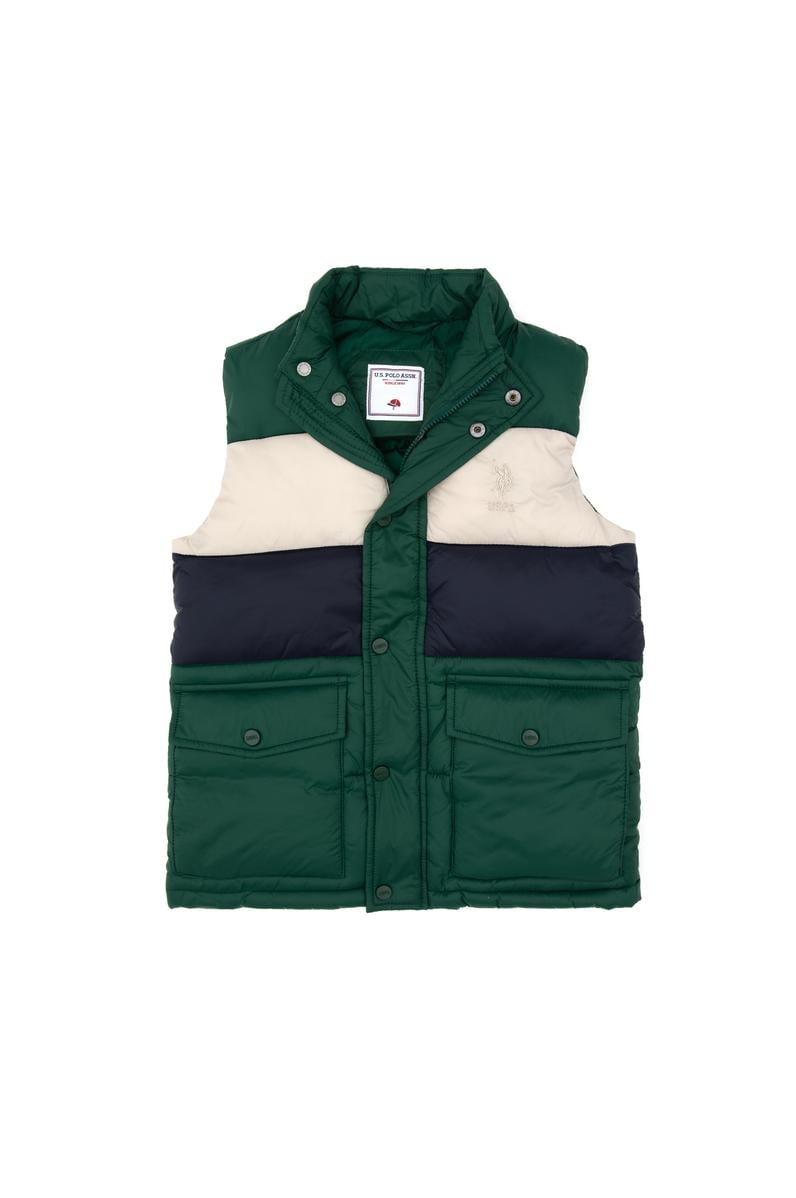 Erkek Çocuk Koyu Yeşil Yelek