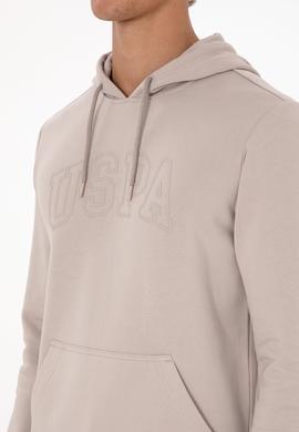 Erkek Regular Fit Kapüşonlu Taş Basic Sweatshirt - 50315663033