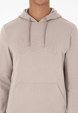 Erkek Regular Fit Kapüşonlu Taş Basic Sweatshirt - 50315663033