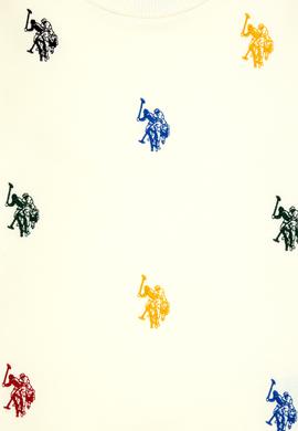 Erkek Çocuk Krem Bisiklet Yaka Sweatshirt - 50316501014