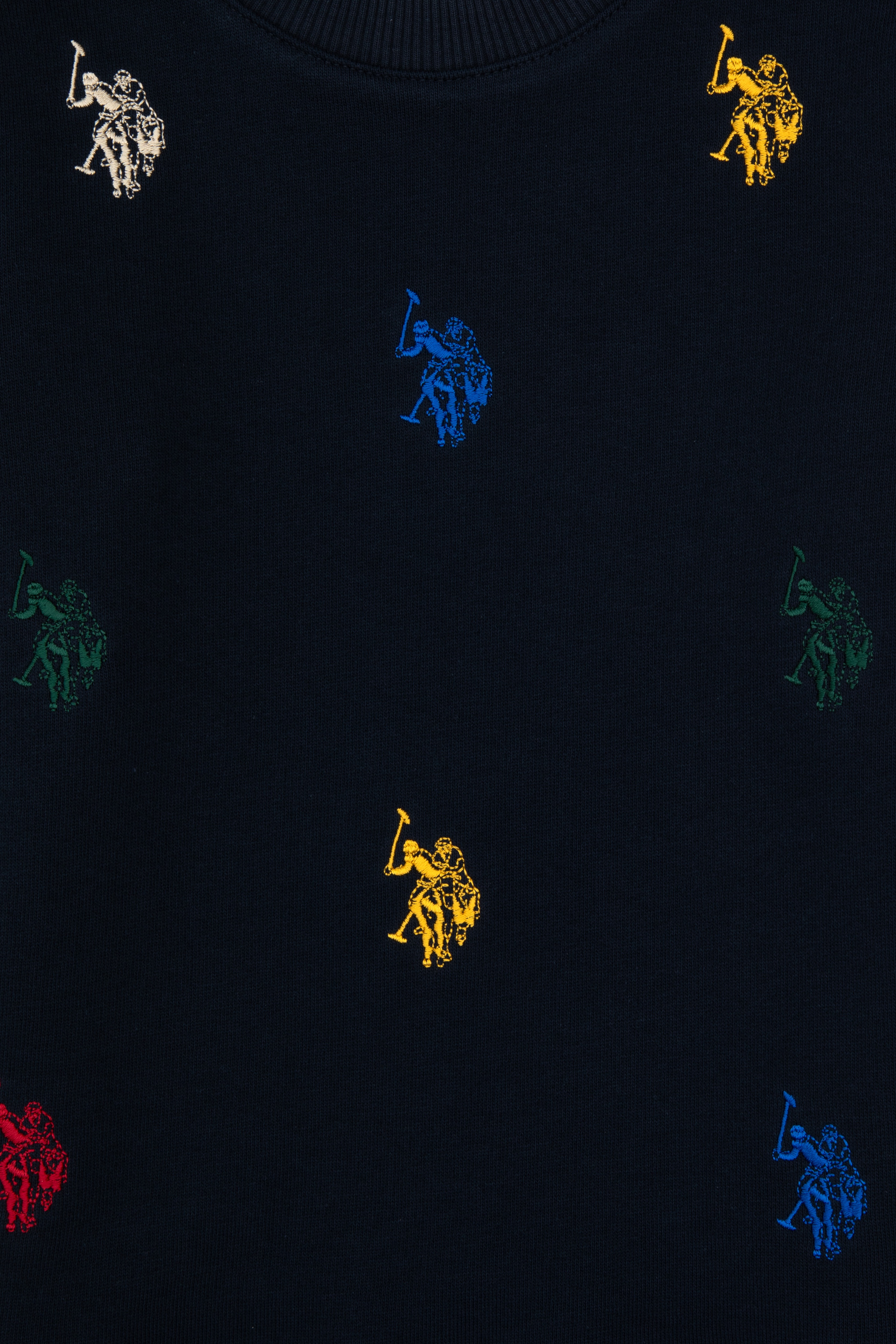 Erkek Çocuk Lacivert Bisiklet Yaka Sweatshirt - Image 3