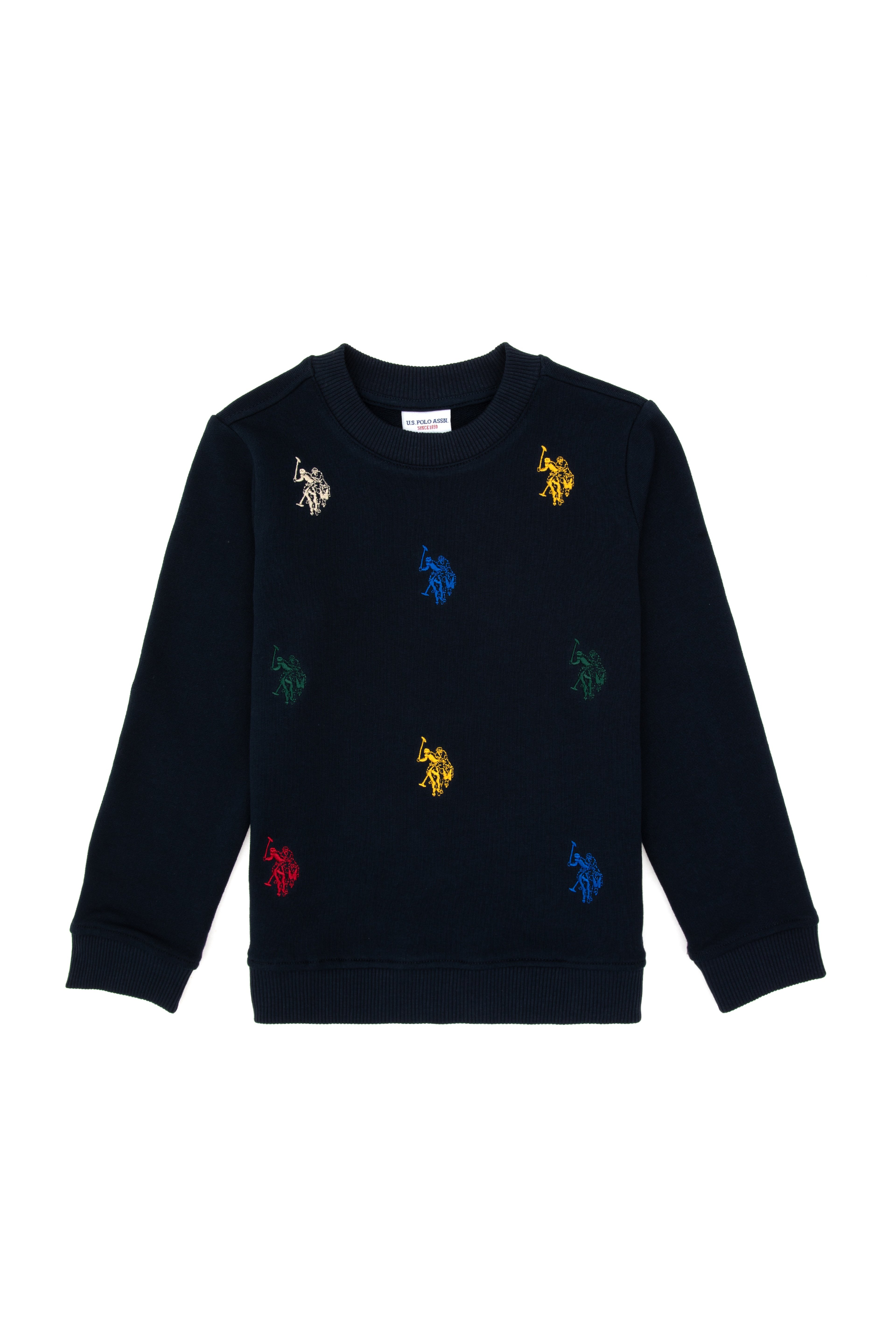Erkek Çocuk Lacivert Bisiklet Yaka Sweatshirt - Image 1