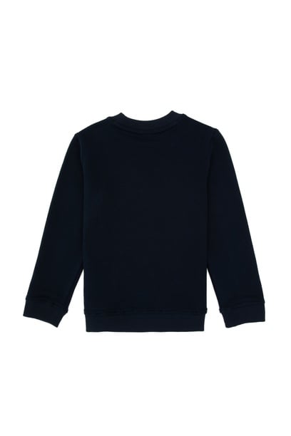 Erkek Çocuk Lacivert Bisiklet Yaka Sweatshirt