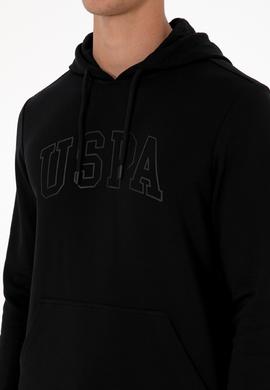 Erkek Regular Fit Kapüşonlu Siyah Basic Sweatshirt - 50315663027