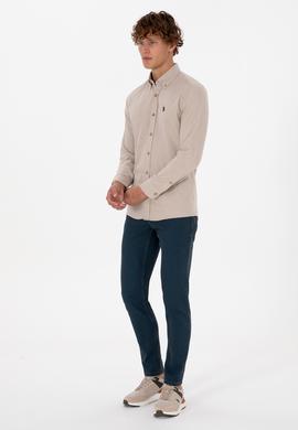 Erkek Koyu Mavi Slim Fit Petrol Jean Pantolon - 50317446016