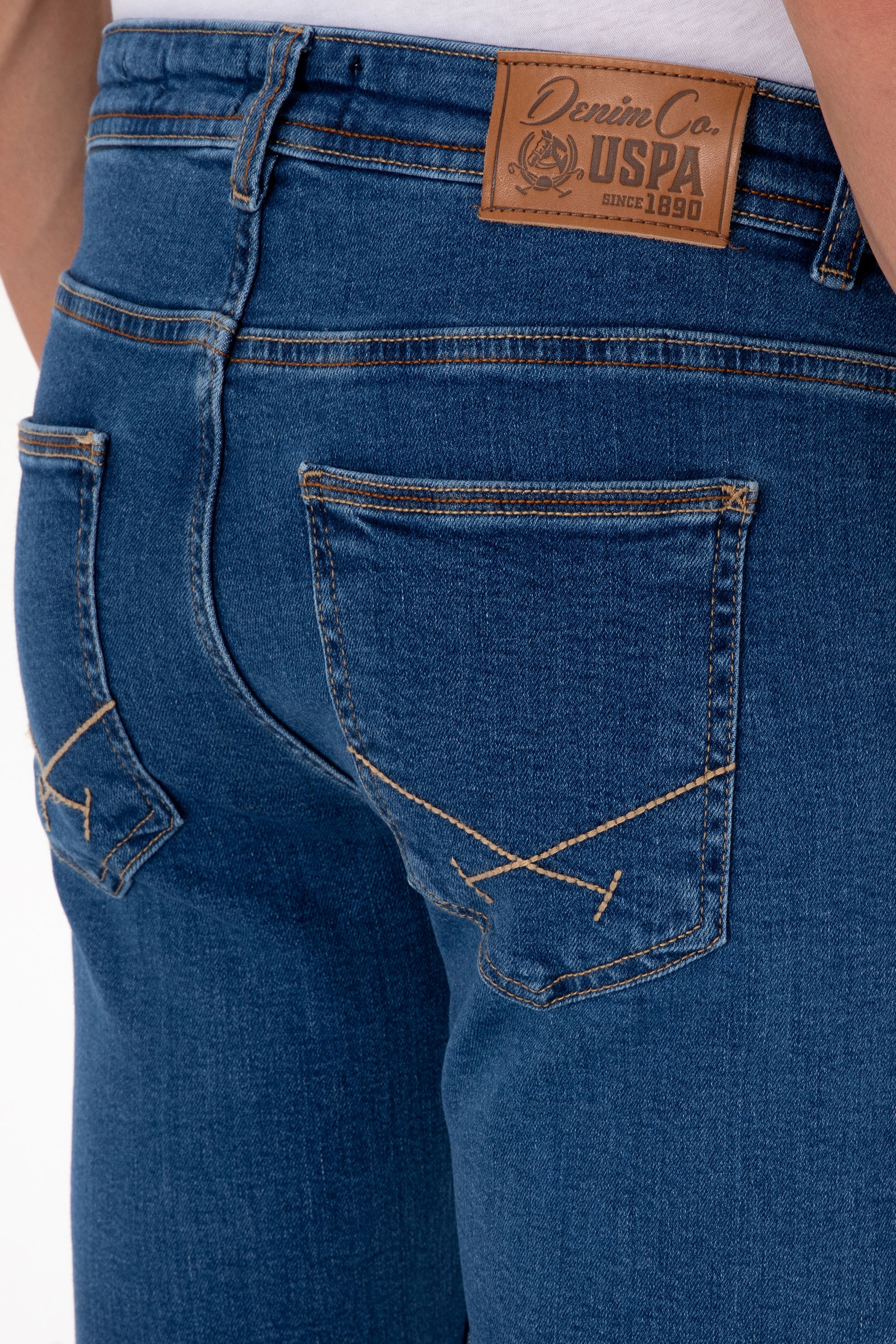 Erkek Mavi Slim Fit Jean Pantolon - Image 6