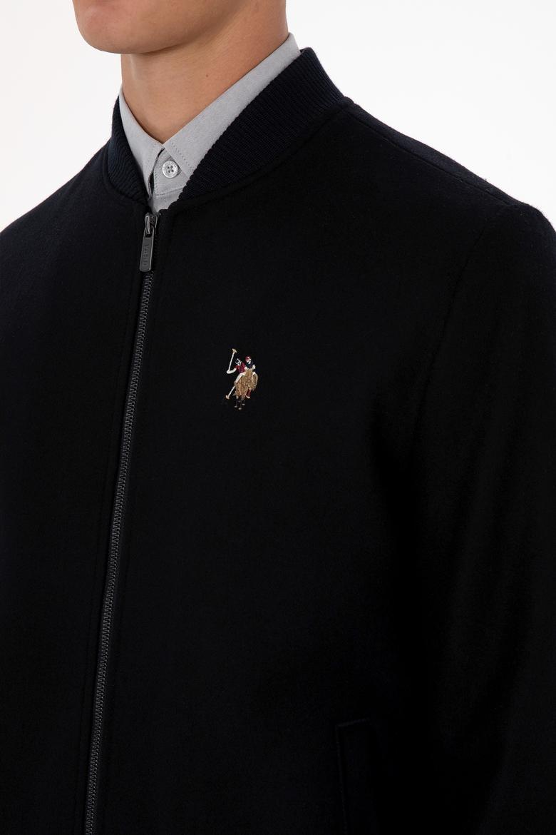 Erkek Lacivert Kaşe Mont - 50310261005