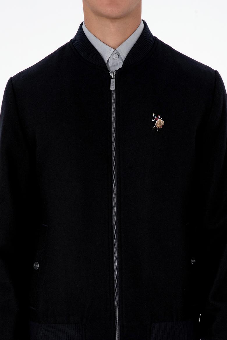 Erkek Lacivert Kaşe Mont - 50310261005