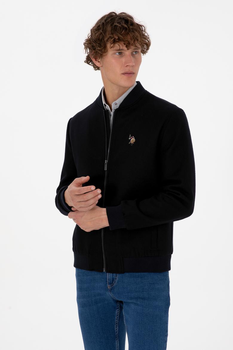 Erkek Lacivert Kaşe Mont - 50310261005