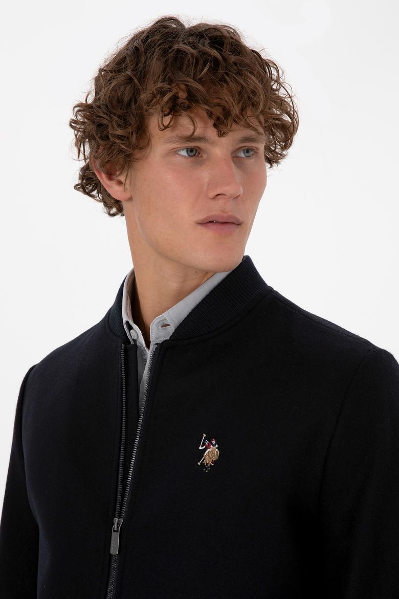 Erkek Lacivert Kaşe Mont - 50310261005