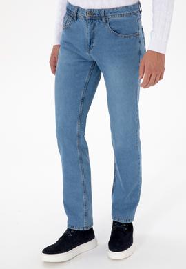 Erkek Açık Mavi Straight Fit Jean Pantolon - 50316547013