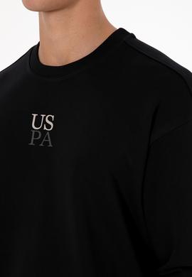 Erkek Bisiklet Yaka Comfort Fit Siyah Basic Sweatshirt - 50313760001