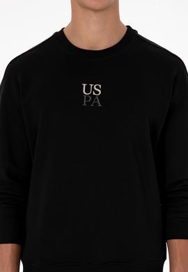 Erkek Bisiklet Yaka Comfort Fit Siyah Basic Sweatshirt - 50313760001