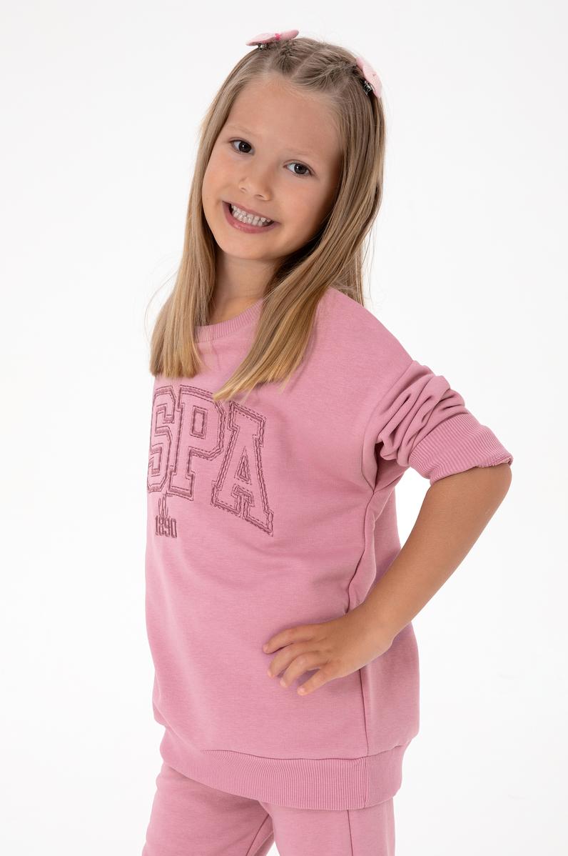 Kız Çocuk Gül Kurusu Eşofman Takımı