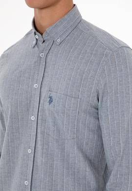 Erkek Açık Mavi Uzun Kollu Gömlek - 50308586005