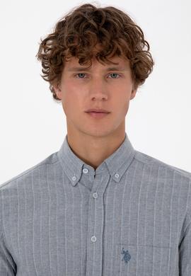 Erkek Açık Mavi Uzun Kollu Gömlek - 50308586005