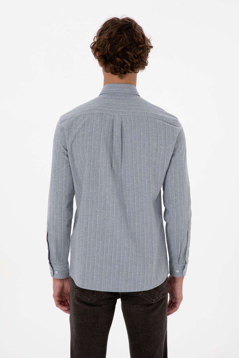 Erkek Açık Mavi Uzun Kollu Gömlek - 50308586005