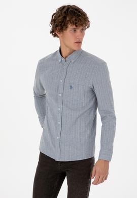 Erkek Açık Mavi Uzun Kollu Gömlek - 50308586005