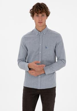 Erkek Açık Mavi Uzun Kollu Gömlek - 50308586005