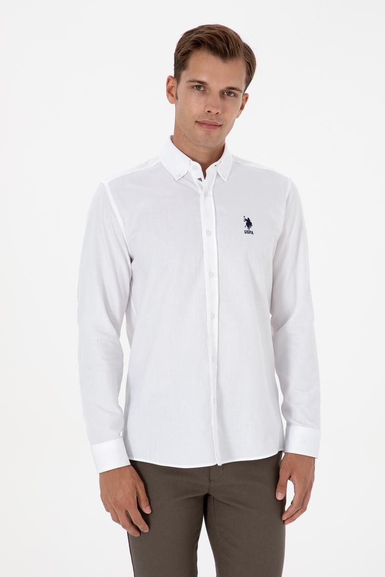 Erkek Beyaz Uzun Kollu Gömlek