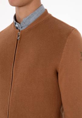 Erkek Camel Basic Triko Hırka - 50313721037