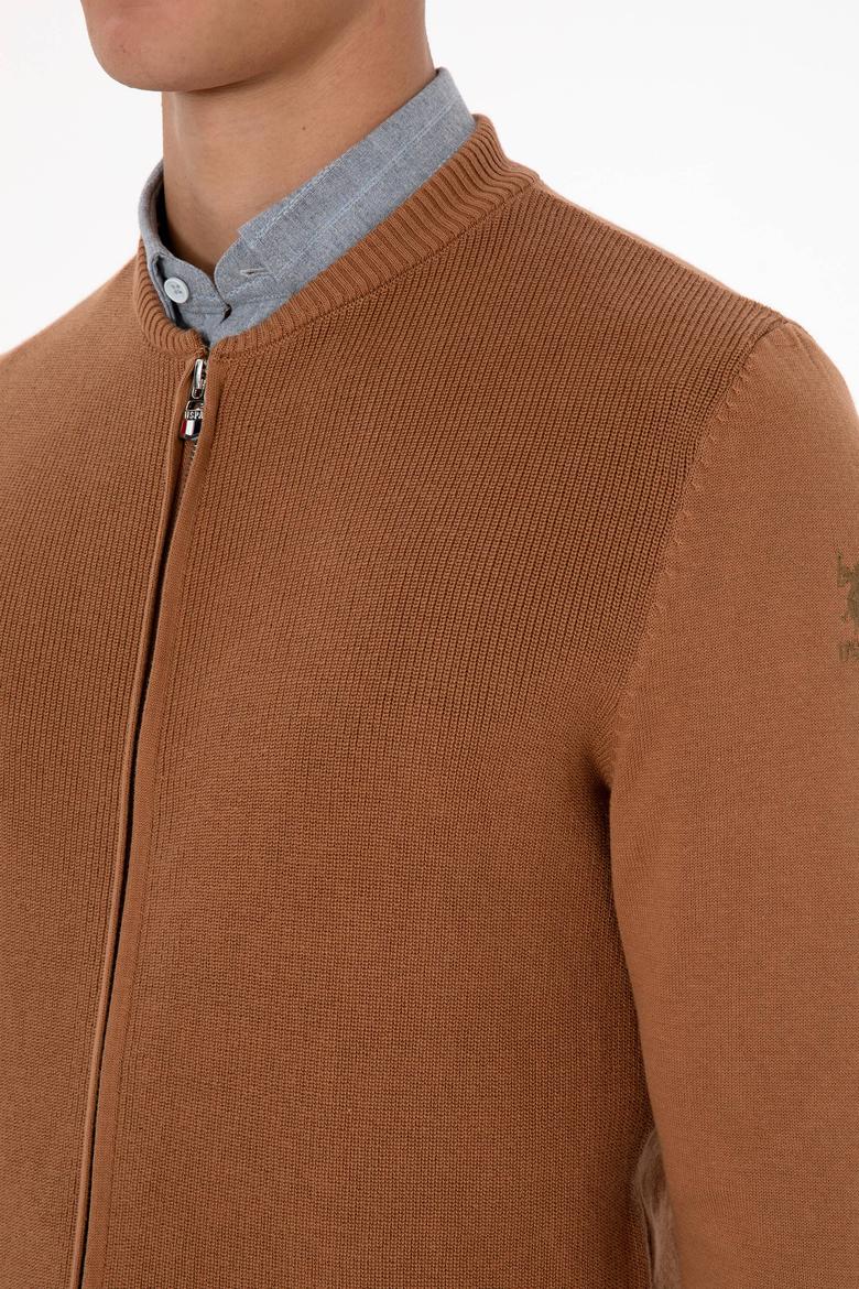 Erkek Camel Basic Triko Hırka - 50313721037