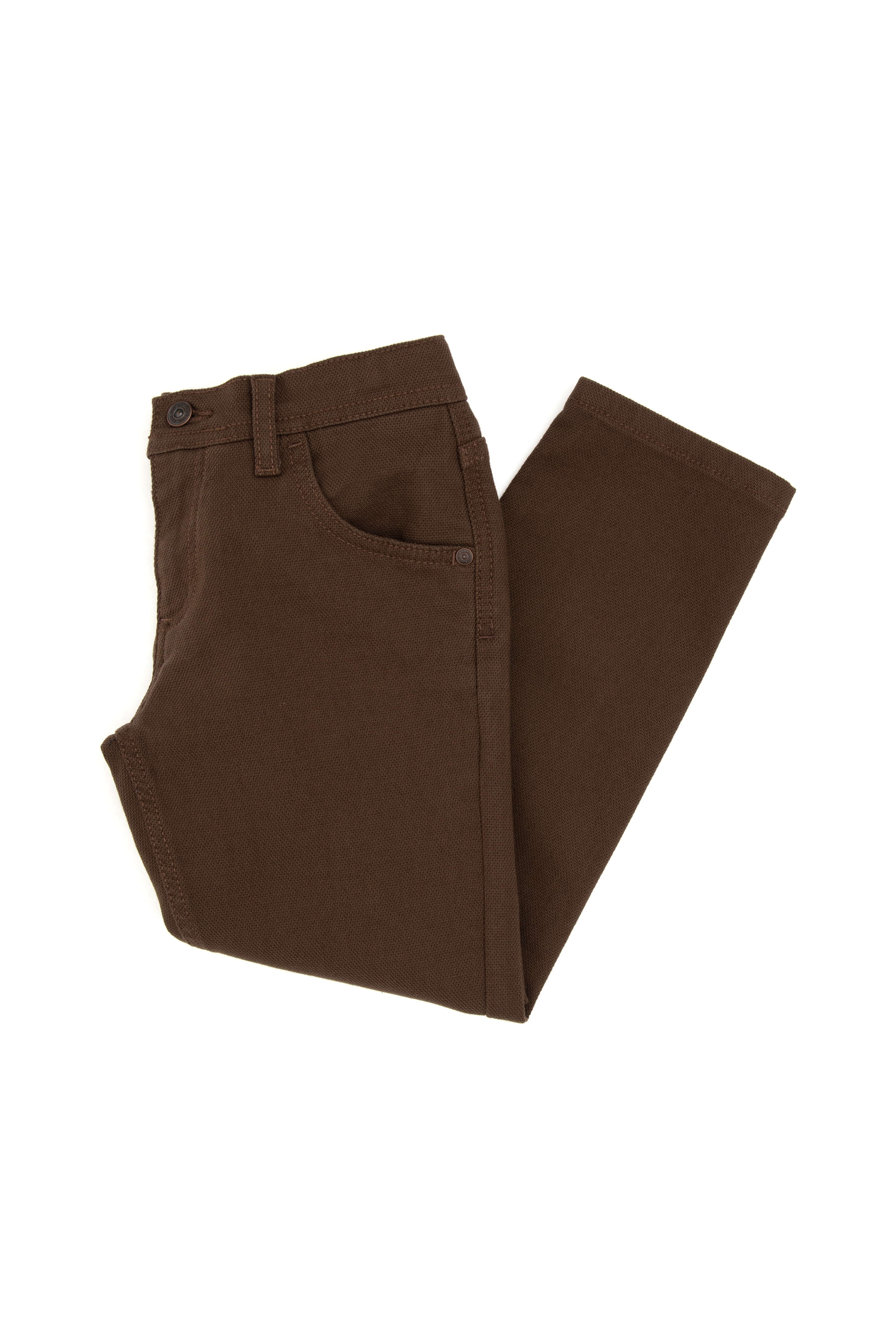Erkek Çocuk Kahverengi Kanvas Pantolon - Image 1