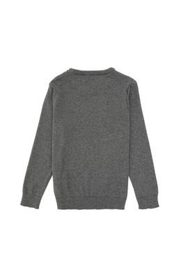 Erkek Çocuk Gri Melanj Basic Kazak - 50307845050