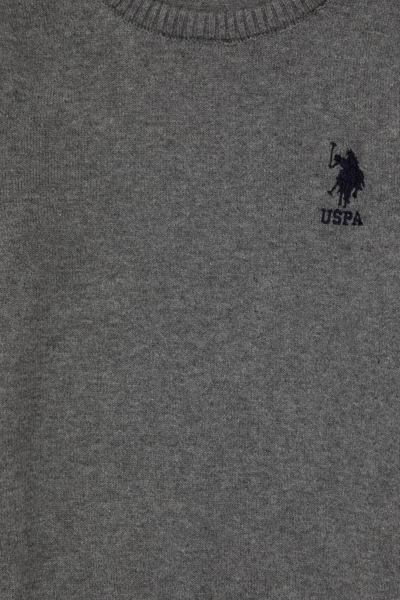 Erkek Çocuk Gri Melanj Basic Kazak - 50307845050