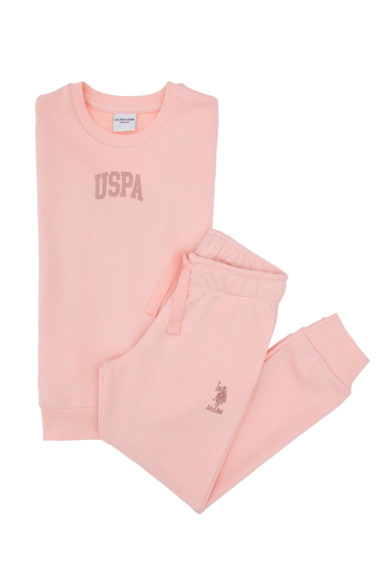 Kız Çocuk Açık Pembe Eşofman Takımı