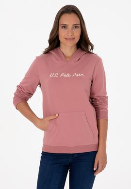 Kadın Gül Kurusu Kapüşonlu Sweatshırt - 50313559029