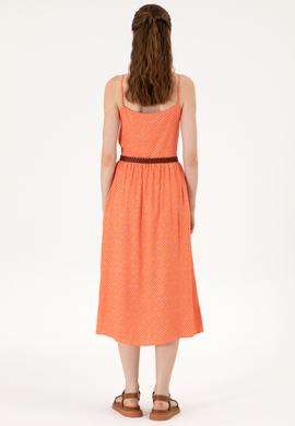 Kadın Fuşya Dokuma Elbise - 50306641006