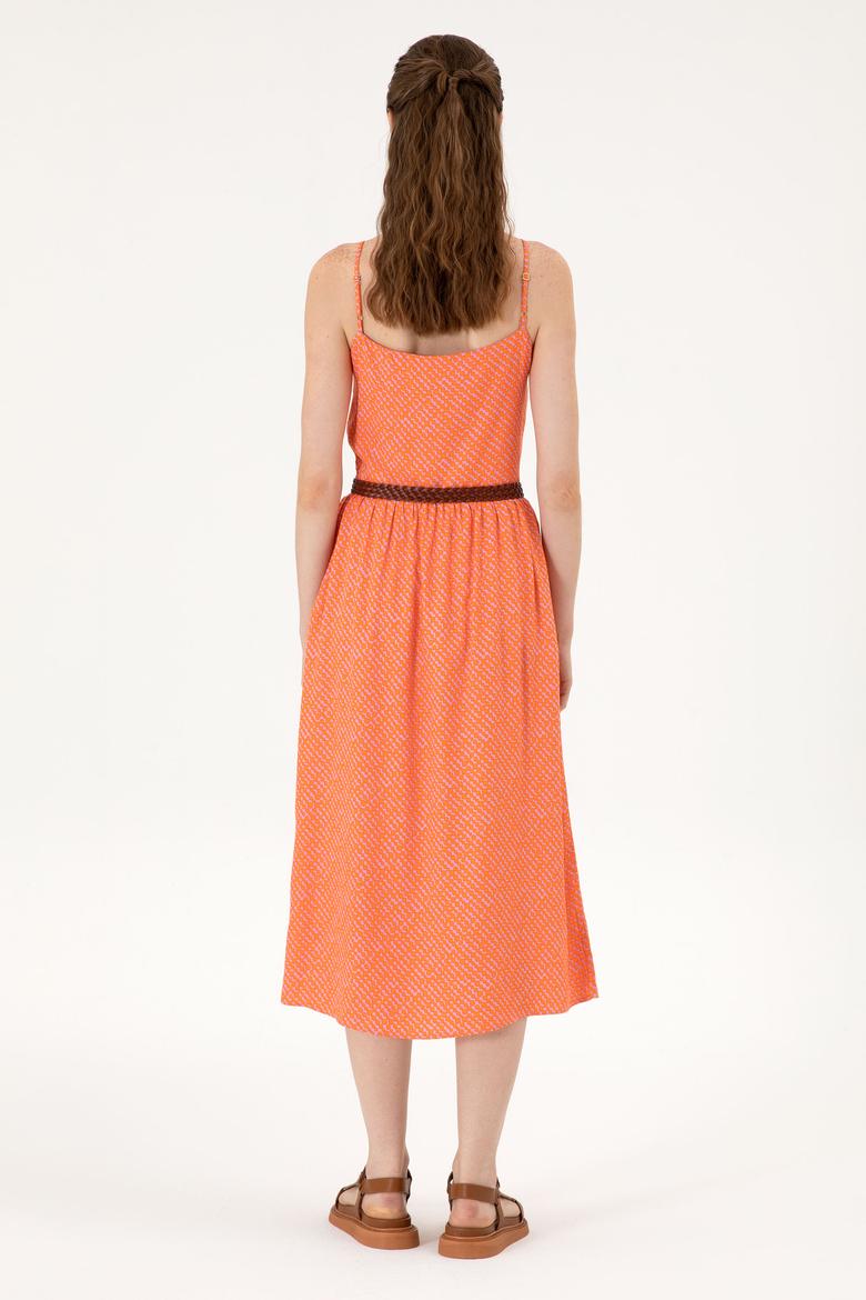 Kadın Fuşya Dokuma Elbise - 50306641006