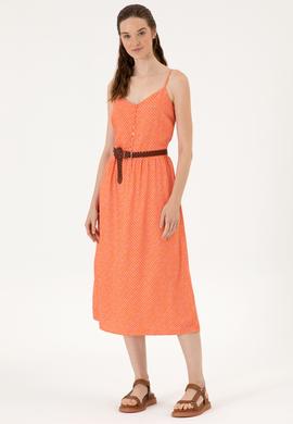 Kadın Fuşya Dokuma Elbise - 50306641006