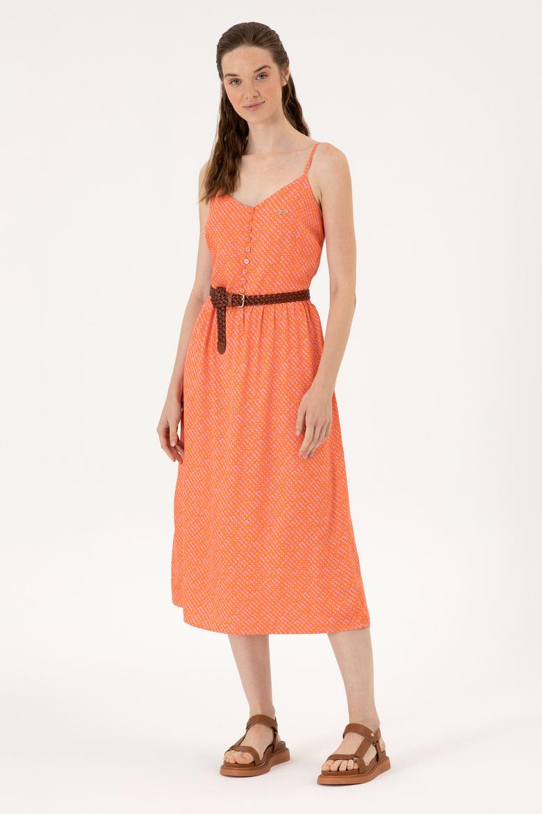 Kadın Fuşya Dokuma Elbise