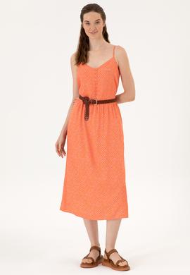 Kadın Fuşya Dokuma Elbise - 50306641006