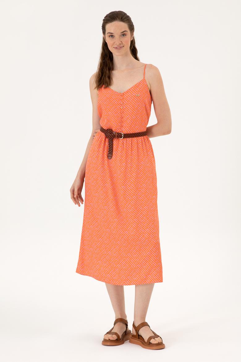 Kadın Fuşya Dokuma Elbise - 50306641006