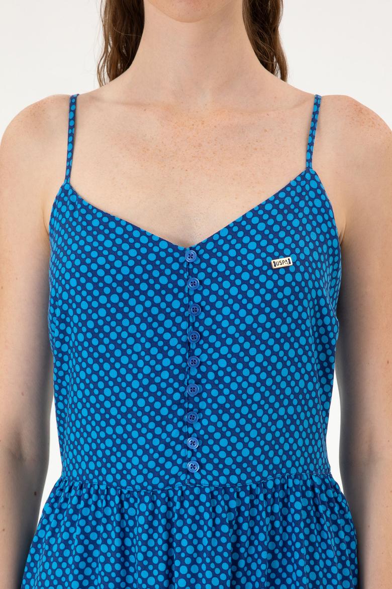 Kadın Lacivert Dokuma Elbise - 50306641012