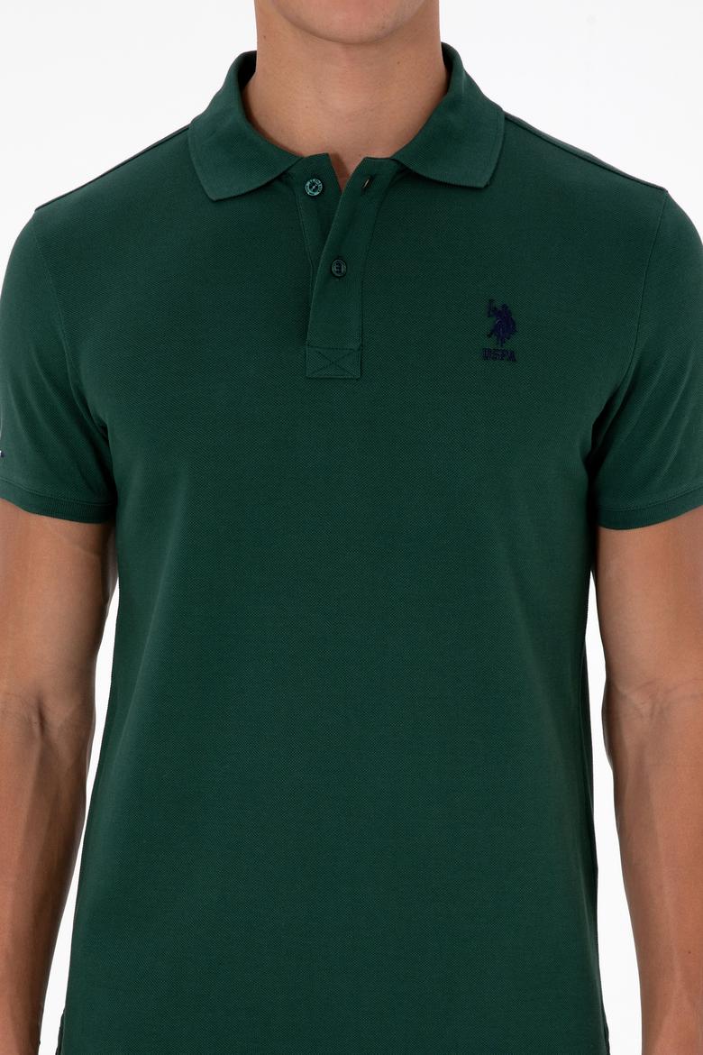 Erkek Koyu Yeşil Basic Tişört - 50307753039