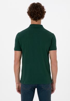 Erkek Koyu Yeşil Basic Tişört - 50307753039