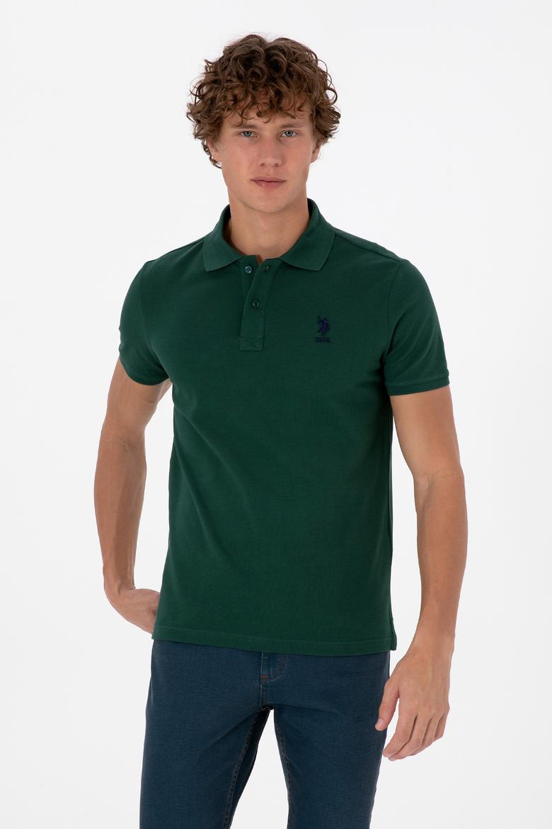 Erkek Koyu Yeşil Basic Tişört