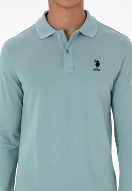 Erkek Regular Fit Polo Yaka Mint Basic Sweatshirt - 50307757237