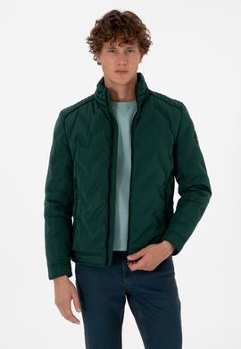 Erkek Koyu Yeşil Mont - 50310209039