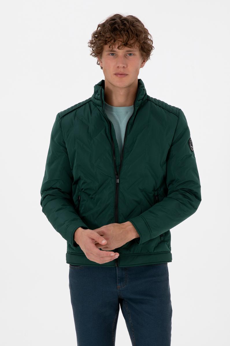 Erkek Koyu Yeşil Mont