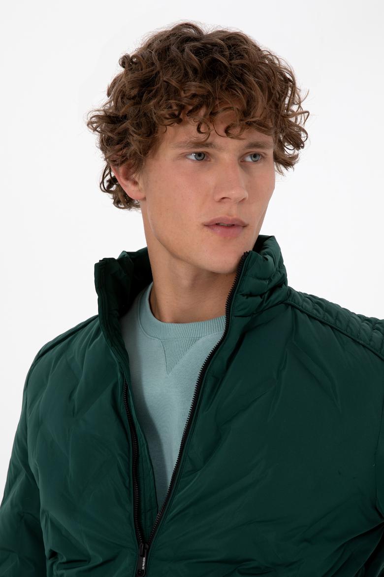 Erkek Koyu Yeşil Mont - 50310209039