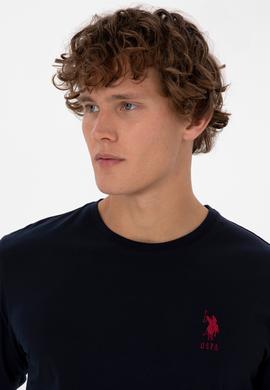 Erkek Kırmızı Ekoseli Lacivert Pijama Takımı - 50318615007