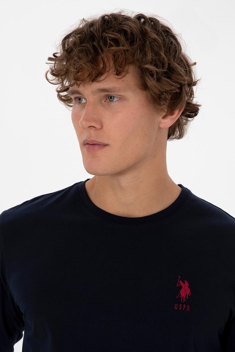 Erkek Kırmızı Ekoseli Lacivert Pijama Takımı - 50318615007