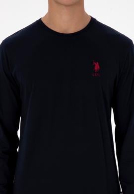 Erkek Kırmızı Ekoseli Lacivert Pijama Takımı - 50318615007