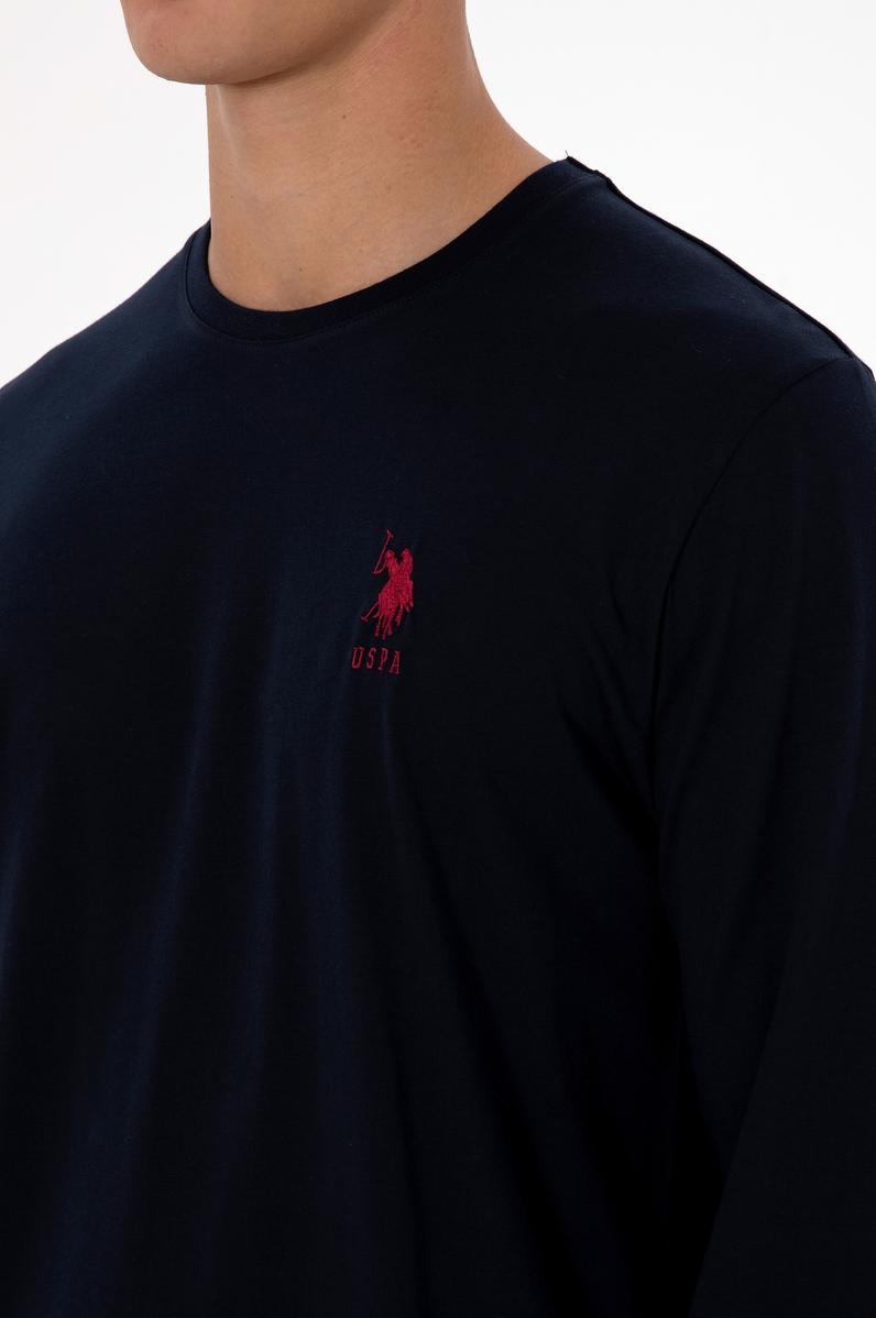 Erkek Kırmızı Ekoseli Lacivert Pijama Takımı